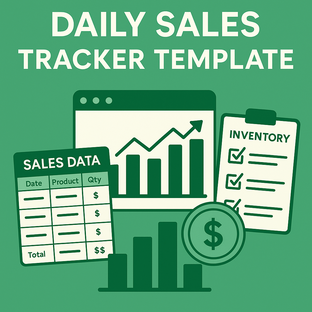 Daily Sales Tracker Excel Template Feature Image