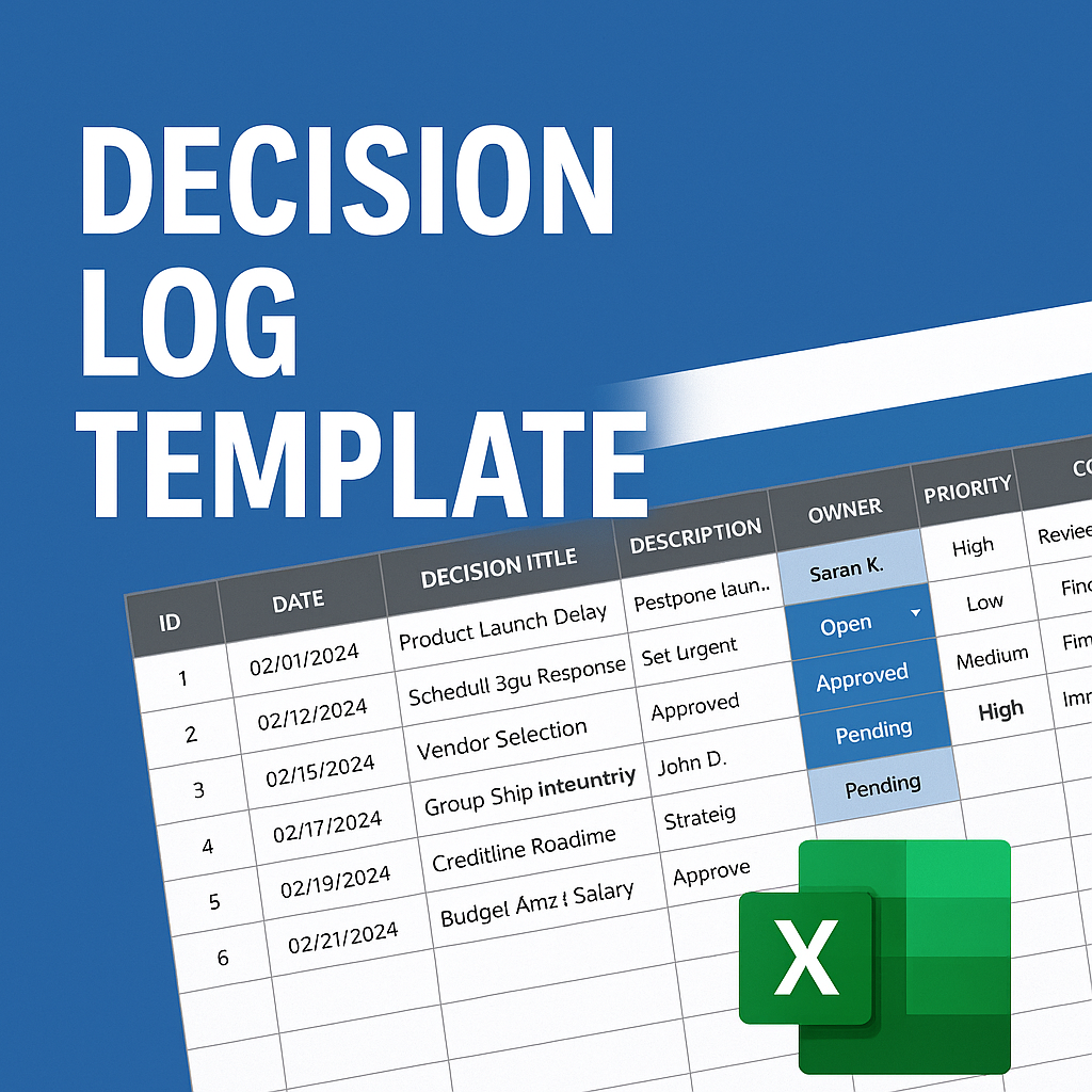 Decision Log Excel Template Feature Image