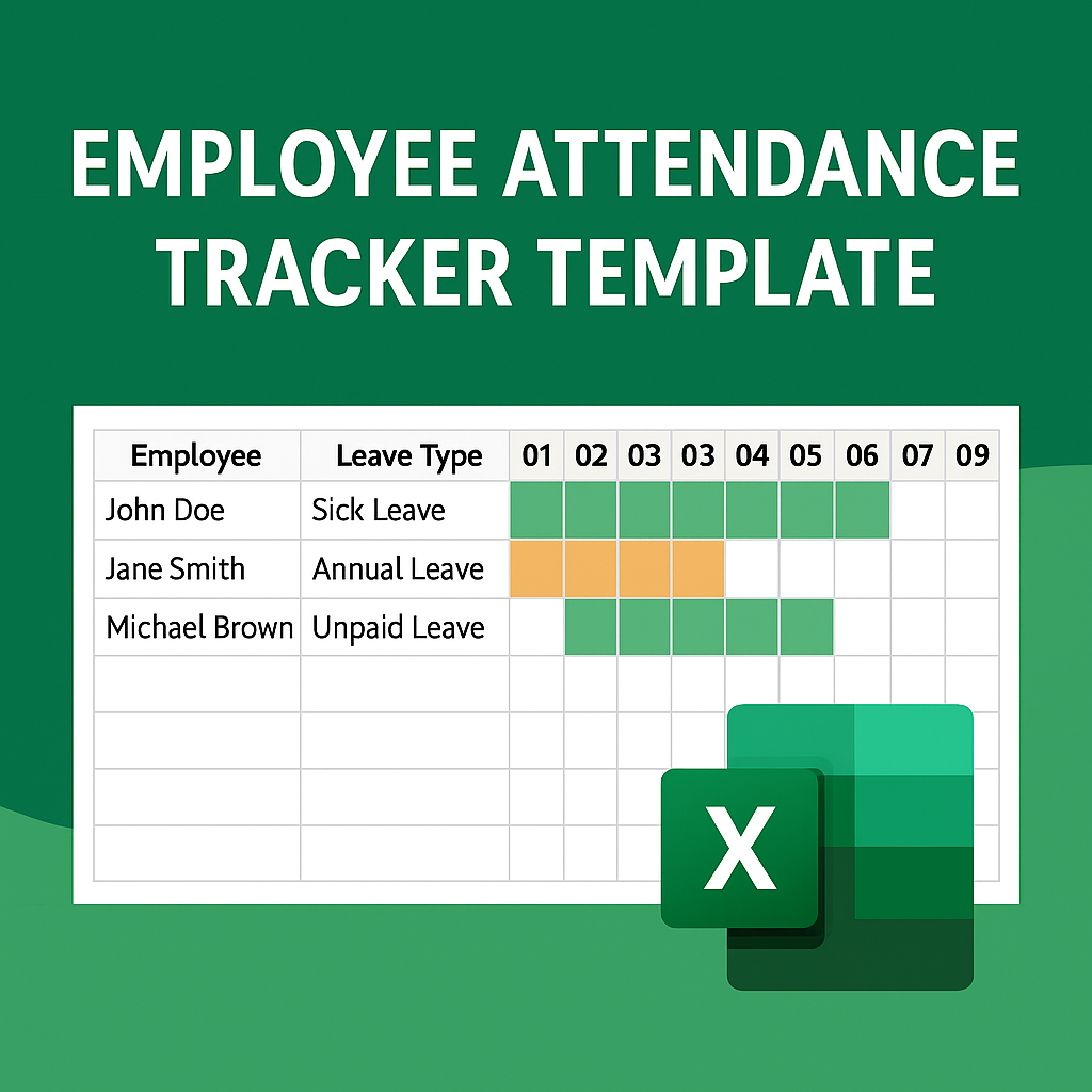 Employee Attendance Tracker Excel Template Feature Image