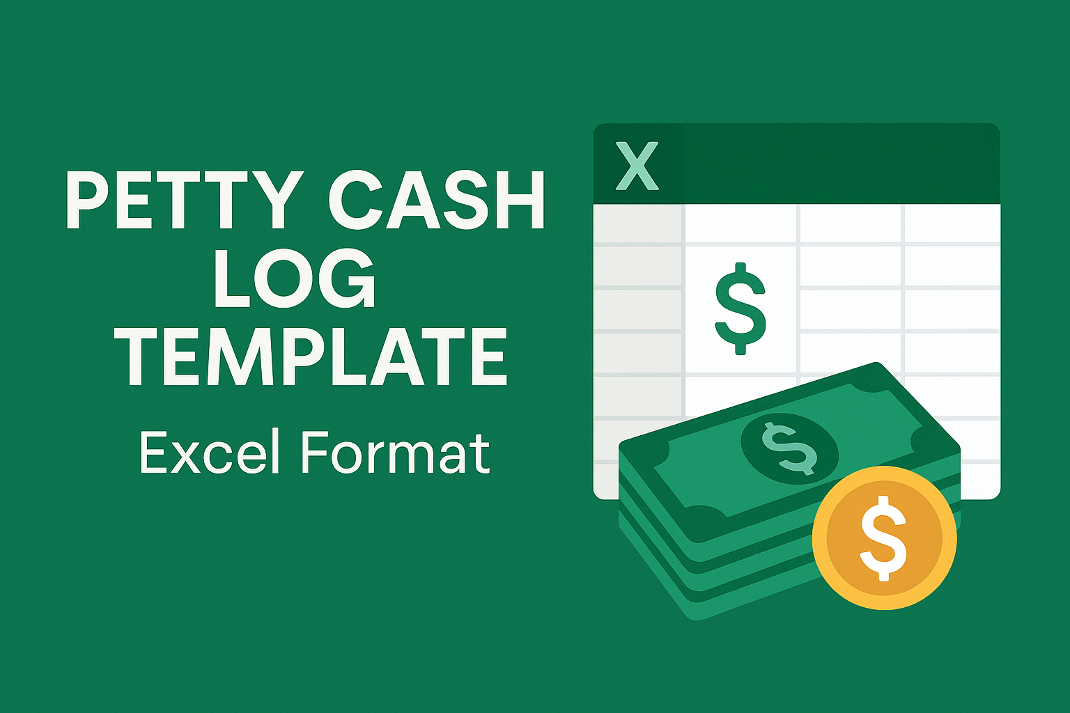 Petty Cash Log Excel Template Feature Image