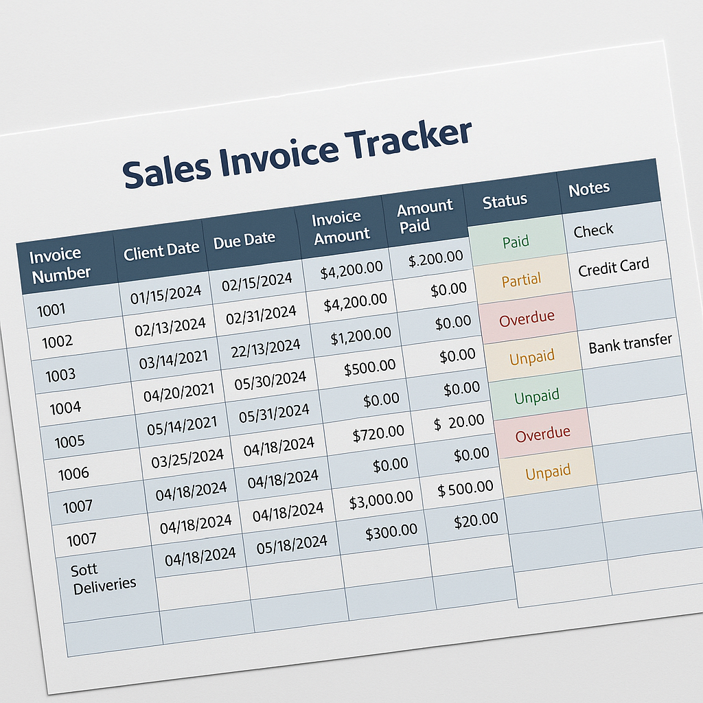 Sales Invoice Tracker Feature Image