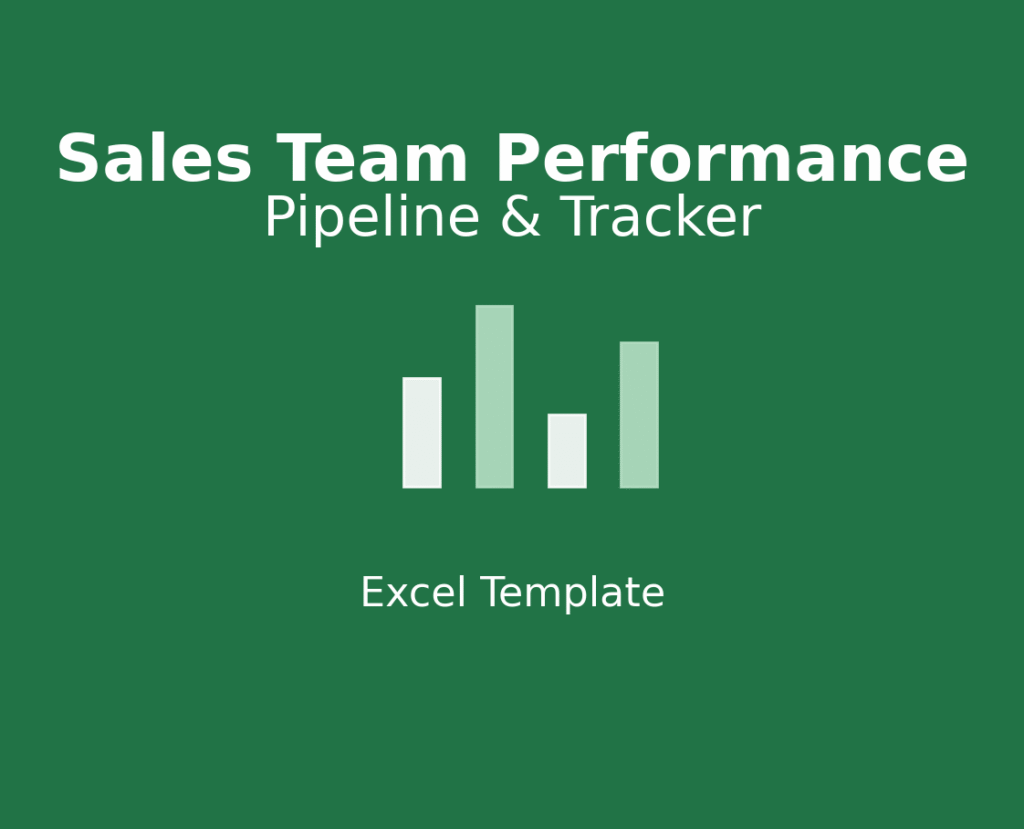 Sales Team Performance Pipeline and Tracker Feature Image for Excel Template