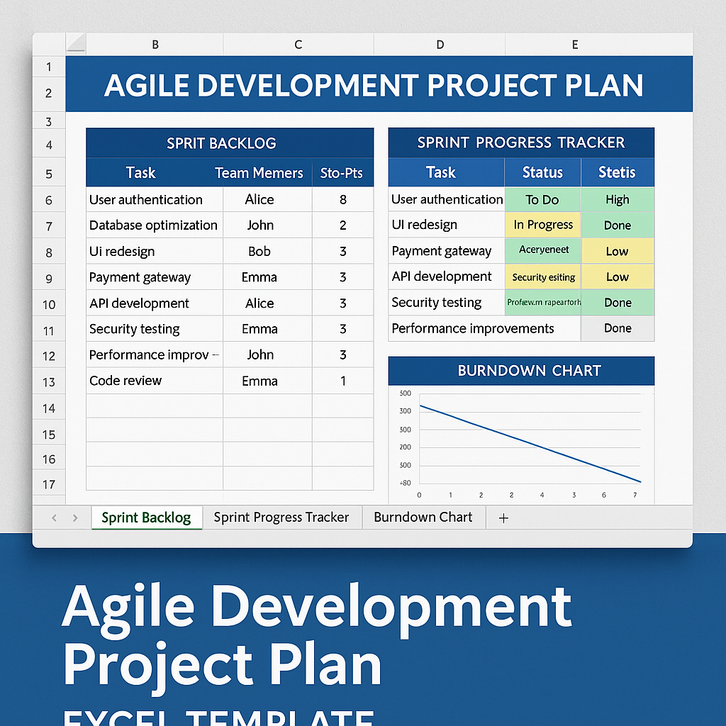 Agile Development Project Plan Excel Template Feature iMage