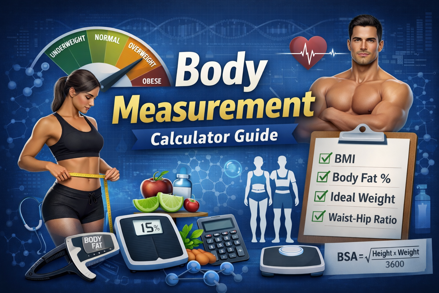 Body measurement calculator guide and free calculators online