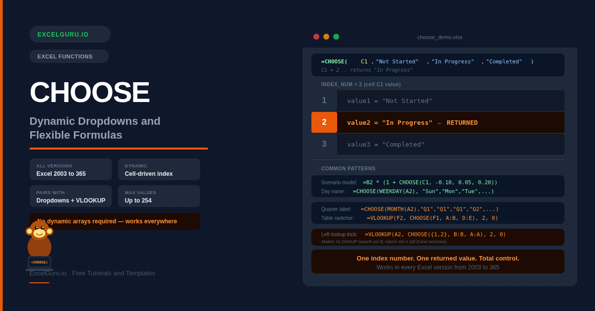 Choose Function in Excel Feature Image