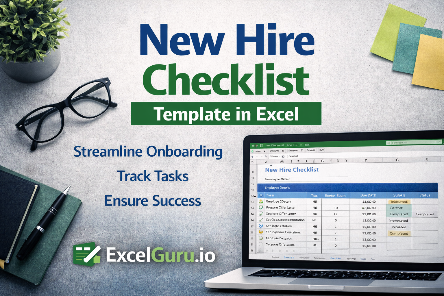 New Hire Checklist Template in Excel
