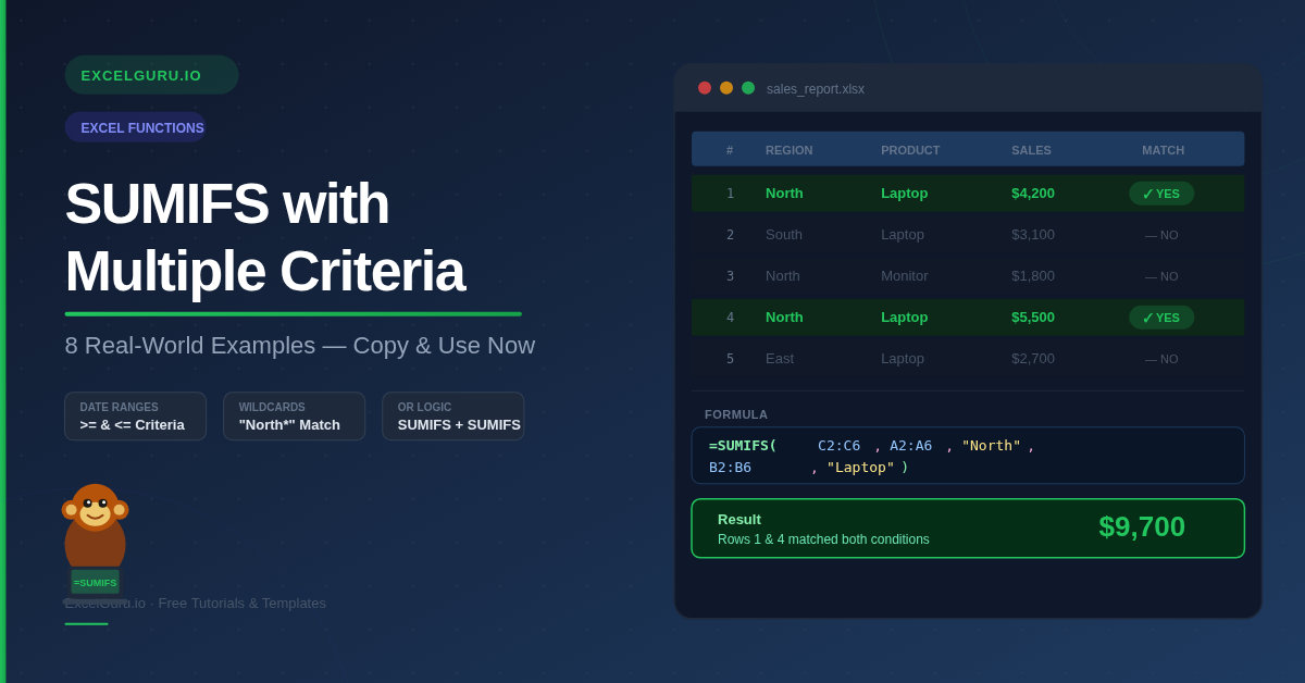 SumIFS With Multiple Criteria Blogpost