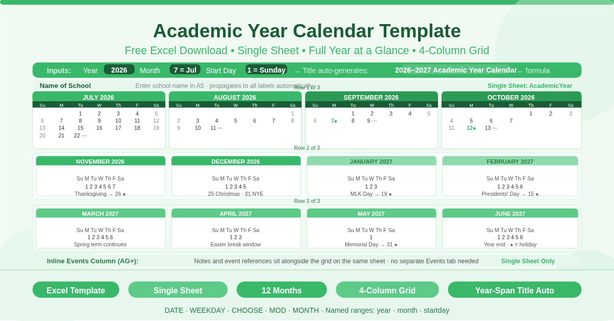 Academic Calendar Template Feature Image
