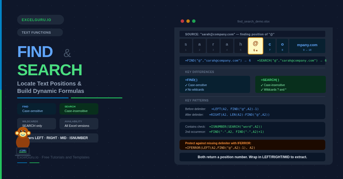 FIND and Search Function in Excel feature image for tutorial blog