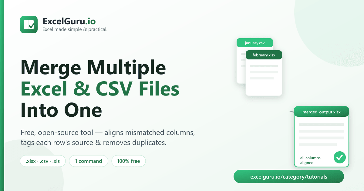 Merge multiple Excel and CSV files tutorial showing Power Query folder import data consolidation and automated refresh